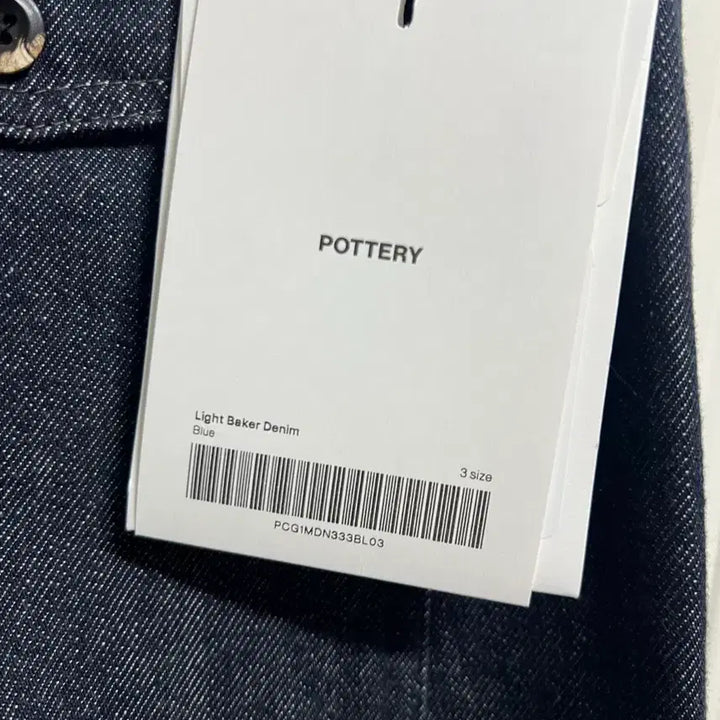 [BUNJANG] Pottery Light Baker Denim Blue Size 3 / (3) 포터리 라이트 베이커 데님 블루 3사이즈 새상품