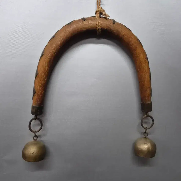 [BUNJANG] Antique Cow Bell and Nose Ring Set / 워낭 코뚜레  워낭소리 소 목에 걸어서 이동할때 사용