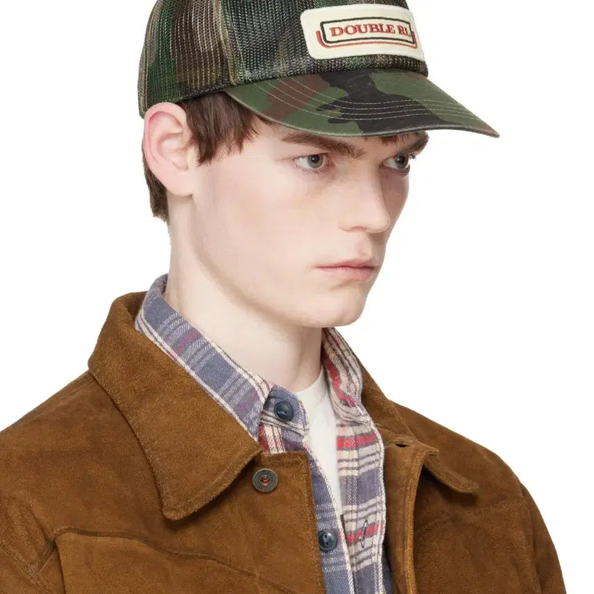 [BUNJANG] RRL Camo Logo Patch Trucker Cap / [free] (새상품) RRL 카모  로고 패치 메시 트러커 캡