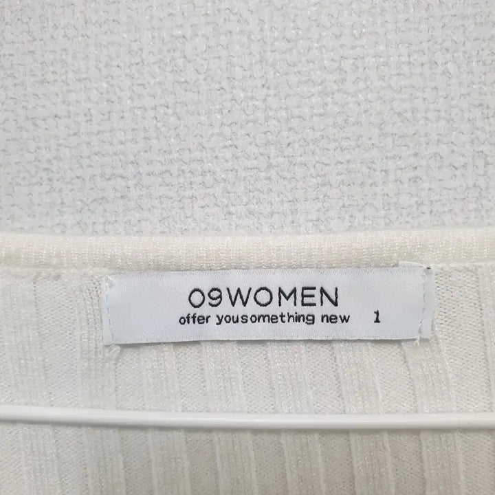 [BUNJANG] O9WOMEN Ivory Ribbed Crop Knit Size 1 / O9WOMEN 아이보리 골지 크롭 니트 1
