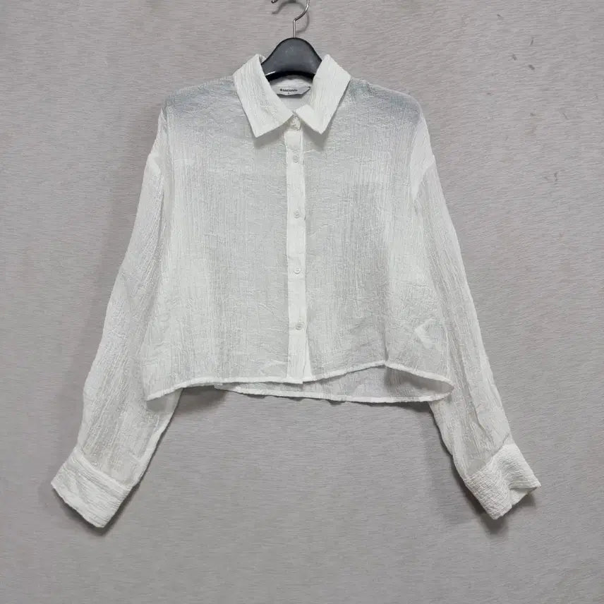 [BUNJANG] 8 Seconds Summer Crop Shirt / 에잇세컨즈 여름 크롭남방 여55-66 ㅡ0430