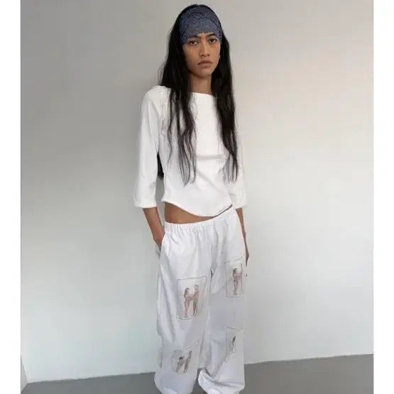 [BUNJANG] Attends White Pants / attends 어텐즈 화이트팬츠