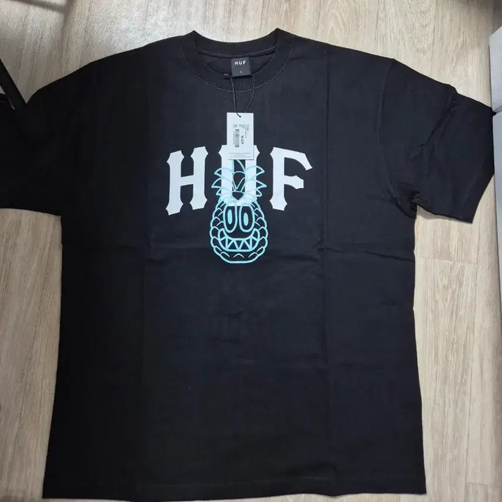 [BUNJANG] HUF Black T-Shirt L / HUF 허프 블랙 반팔 티셔츠L