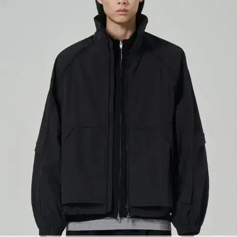 [BUNJANG] Juun.J Detachable Nylon Utility Jacket Black / [46] 준지 나일론 디테쳐블 유틸리티 자켓 블랙