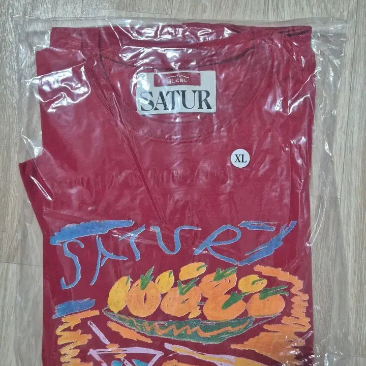 [BUNJANG] Setter Red Print Short Sleeve T-Shirt XL, L / 세터 레드 프린트 반팔티 XL,M(새상품