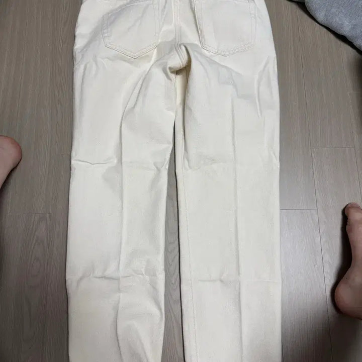 [BUNJANG] Order Archive Ivory Denim Pants / 오더아카이브 아이보리 데님 팬츠