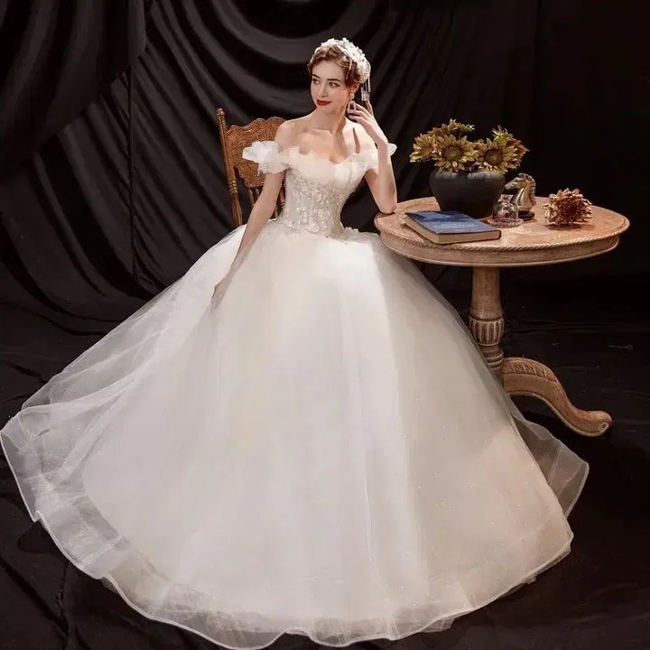[BUNJANG] Wedding Dress Rental Set / 풀세트대여)웨딩드레스 졸업사진드레스 셀프웨딩