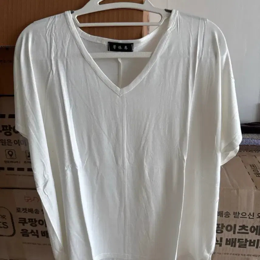 [BUNJANG] V-Neck Short Sleeve T-Shirt 3-Pack Set / 브이넥 반팔티 3장세트