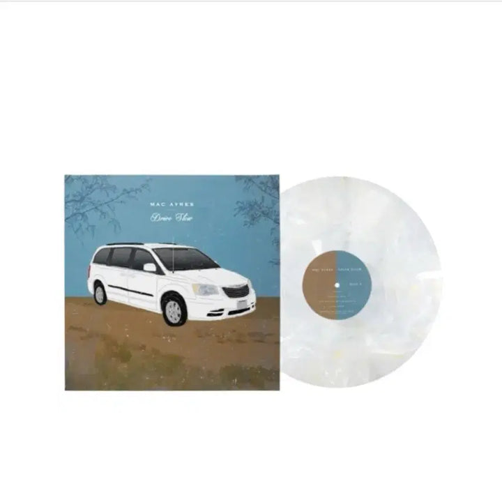 [BUNJANG] Mac Ayres Drive Slow LP White Marble Vinyl Limited Edition / 맥 에이어스 Mac Ayres Drive Slow LP 화이트마블
