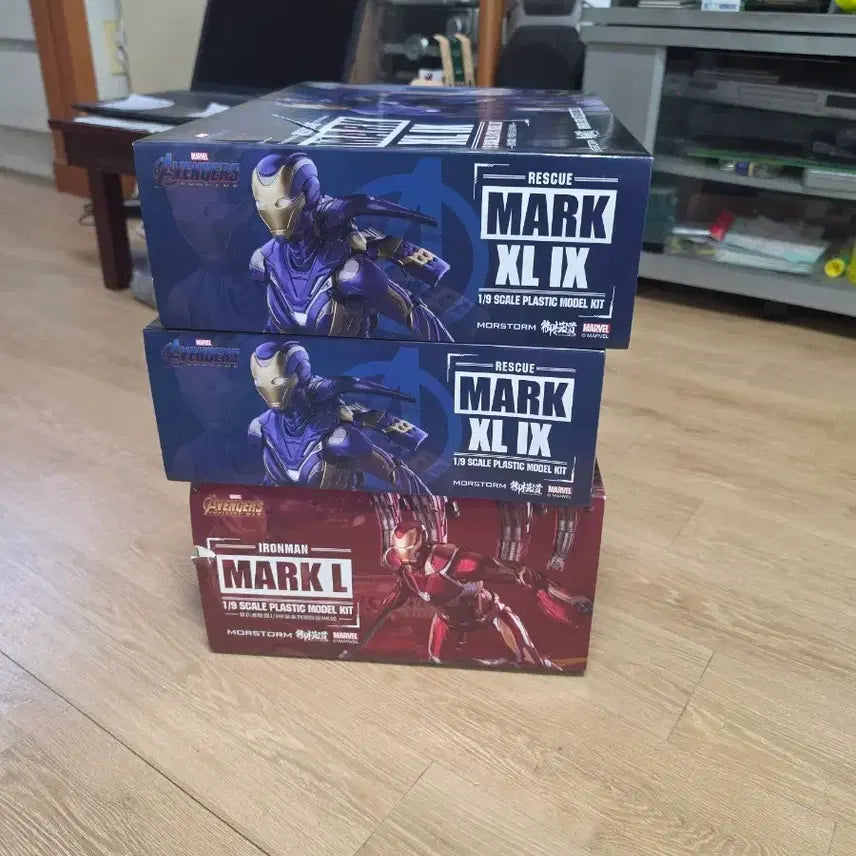[BUNJANG] EASTERN MODEL Iron Man Mark L / Rescue Mark XLIX 1/9 Scale Plastic Model Kit / 이스턴모형 아이언맨/레스큐 프라모델 마크L/XLIX 일반버전