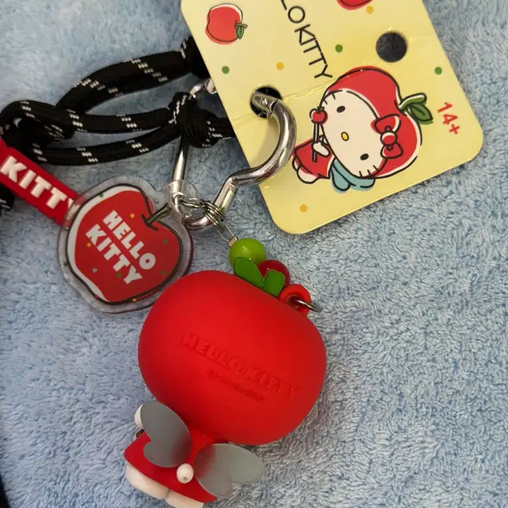 [BUNJANG] Sanrio Hello Kitty Apple Angel Charm Keychain / <당일발송> 헬로키티 사과키링 천사키링