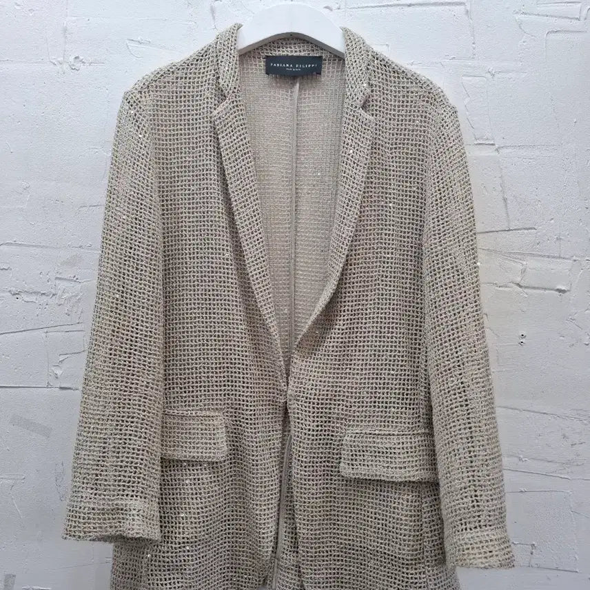 [BUNJANG] Fabiana Filippi Cotton Mesh Sequin Jacket / 파비아나 필리피 코튼 메쉬 시퀸 자켓