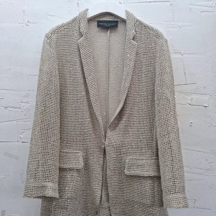 [BUNJANG] Fabiana Filippi Cotton Mesh Sequin Jacket / 파비아나 필리피 코튼 메쉬 시퀸 자켓