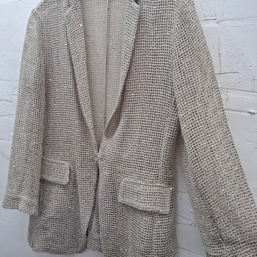 [BUNJANG] Fabiana Filippi Cotton Mesh Sequin Jacket / 파비아나 필리피 코튼 메쉬 시퀸 자켓