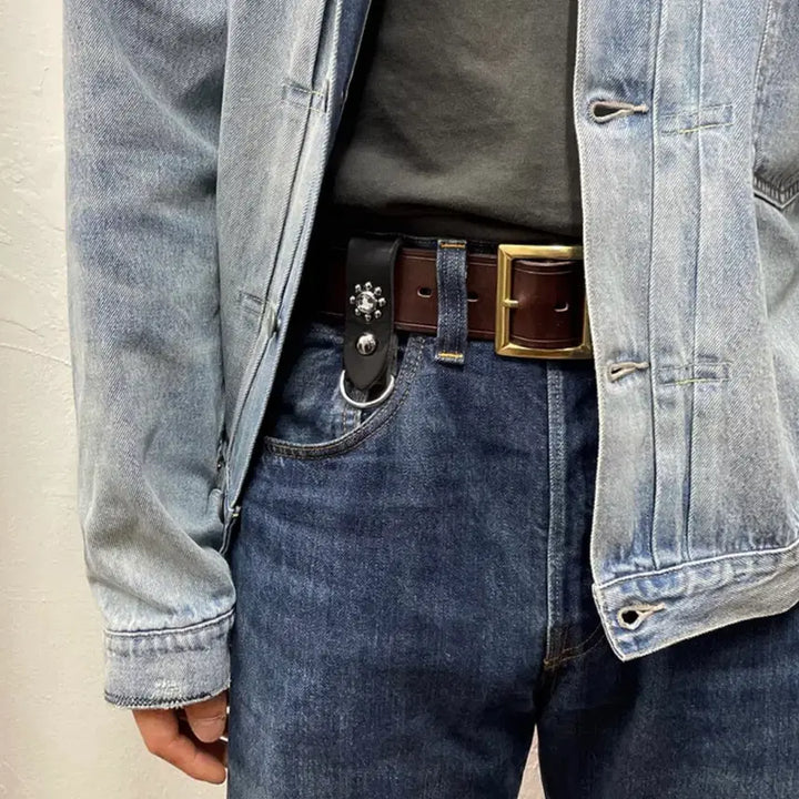 [BUNJANG] Standard Rivet Studded Keyring / 스탠다드리벳 스터드 키링