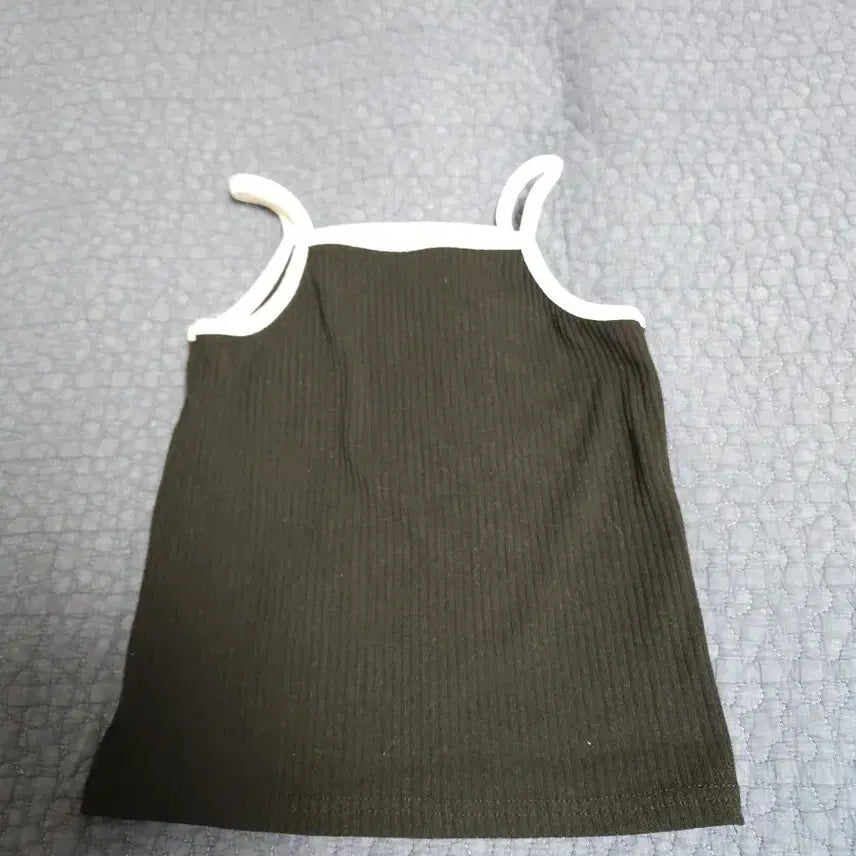 [BUNJANG] Ribbed Knit Tank Top + Cardigan Set / 골지 끈나시 + 가디건 세트
