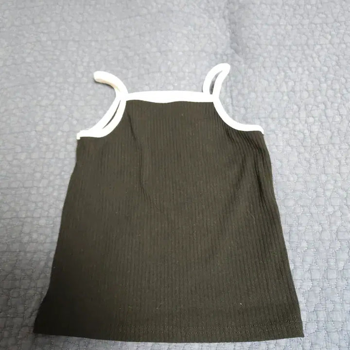 [BUNJANG] Ribbed Knit Tank Top + Cardigan Set / 골지 끈나시 + 가디건 세트