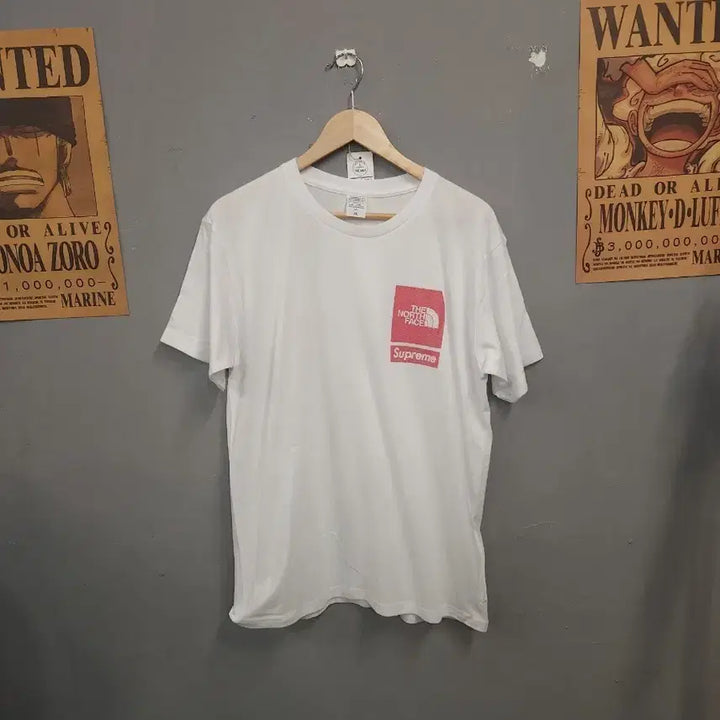[BUNJANG] Supreme x The North Face Short Sleeve T-Shirt White / 슈프림 x 노스페이스 반팔 티셔츠 화이트