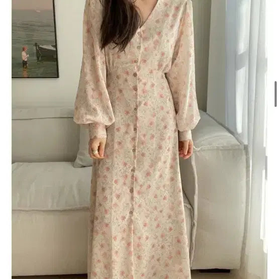 [BUNJANG] I Miss You Chiffon Crinkle Long Dress / 아이미스유 쉬폰 요루 원피스