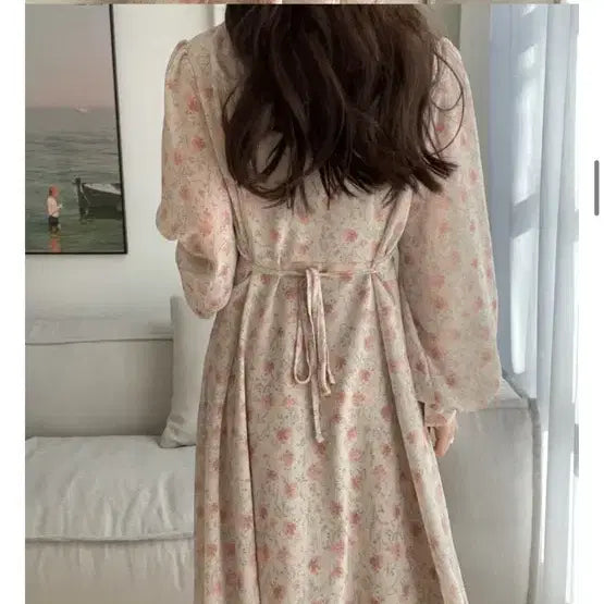 [BUNJANG] I Miss You Chiffon Crinkle Long Dress / 아이미스유 쉬폰 요루 원피스