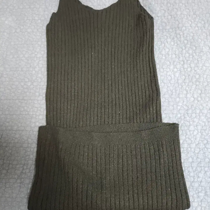 [BUNJANG] Ribbed Knit Midi Skirt / 골지 니트 미디 스커트