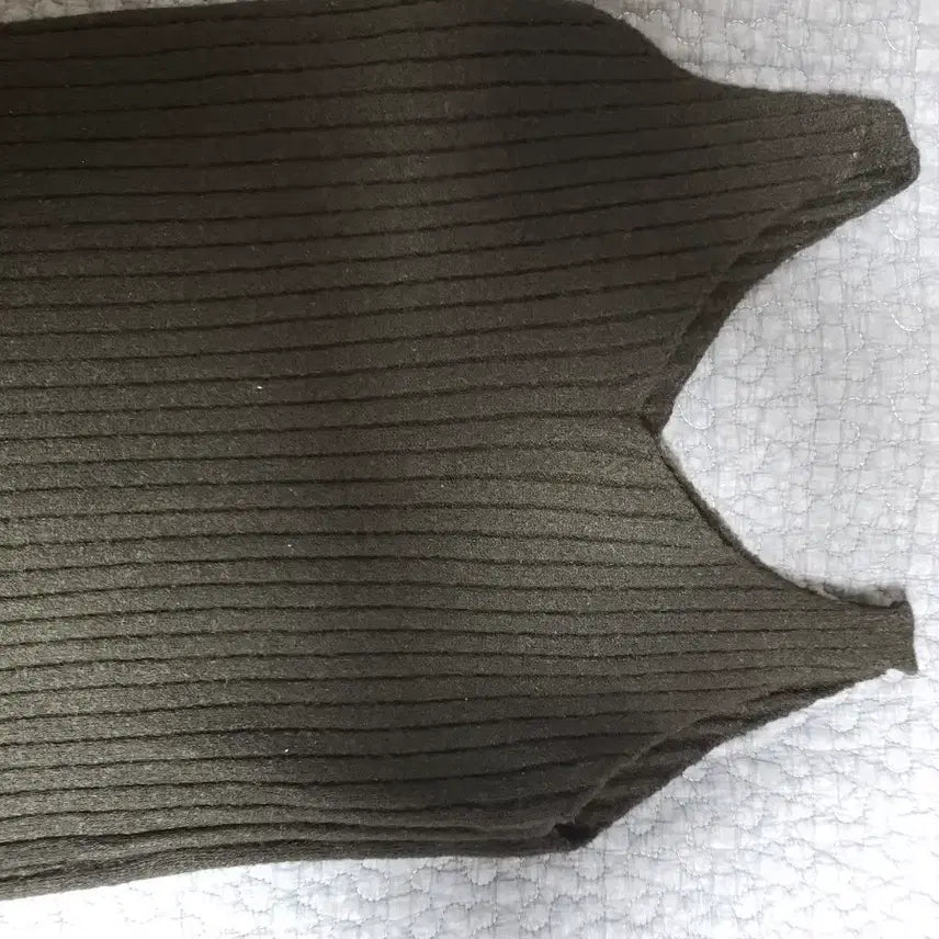 [BUNJANG] Ribbed Knit Midi Skirt / 골지 니트 미디 스커트