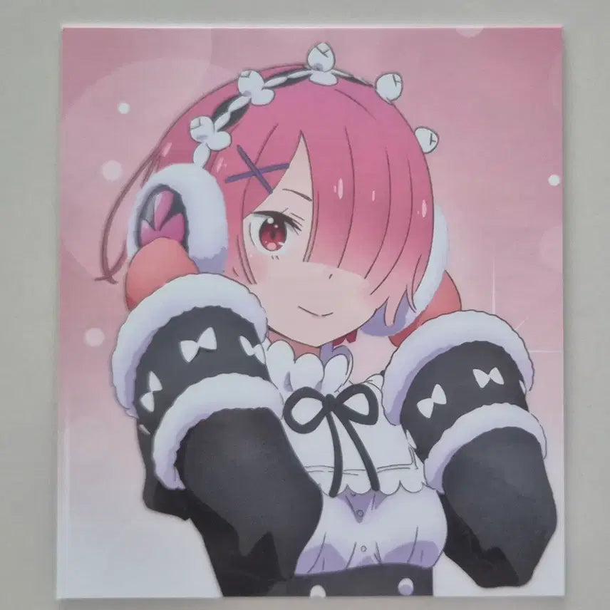 [BUNJANG] Re:Zero Ram Theater Limited Edition Shikishi / 리제로 람 극장입장객 특전 색지 (덤있음)
