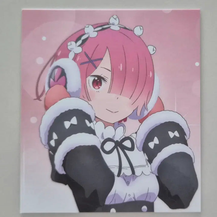[BUNJANG] Re:Zero Ram Theater Limited Edition Shikishi / 리제로 람 극장입장객 특전 색지 (덤있음)