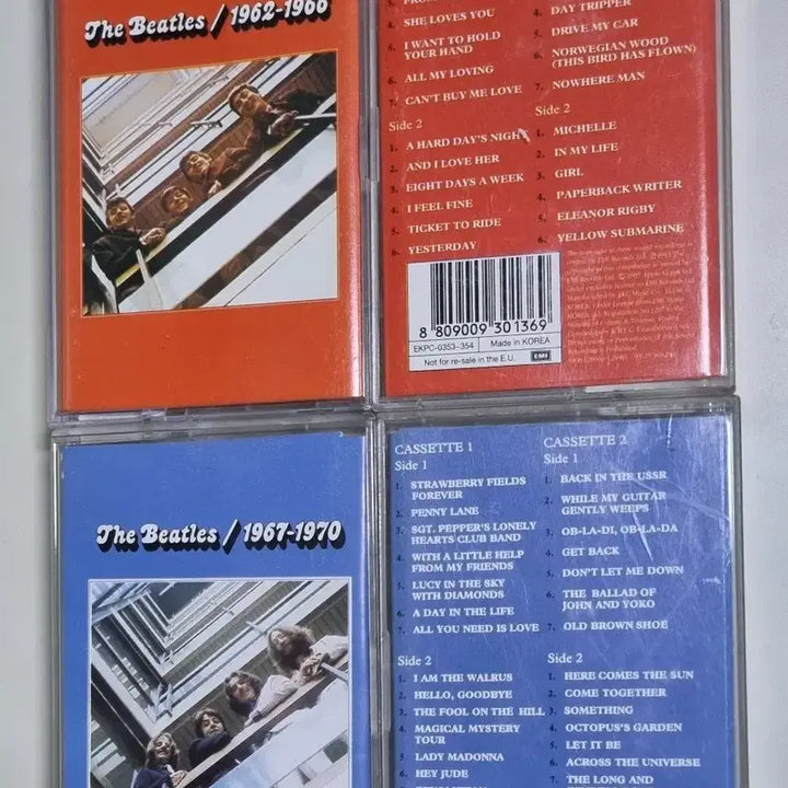 [BUNJANG] The Beatles 1962-1966 / 1967-1970 (Unsealed Cassette Tape) / 비틀즈 1962-1966/1967-1970 (개봉 카세트테이프)