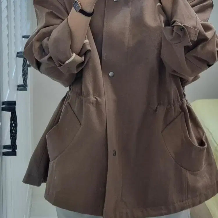 [BUNJANG] Heen &amp; She Mild Oversized Field Jacket / 허앤쉬 마일드 야상 자켓