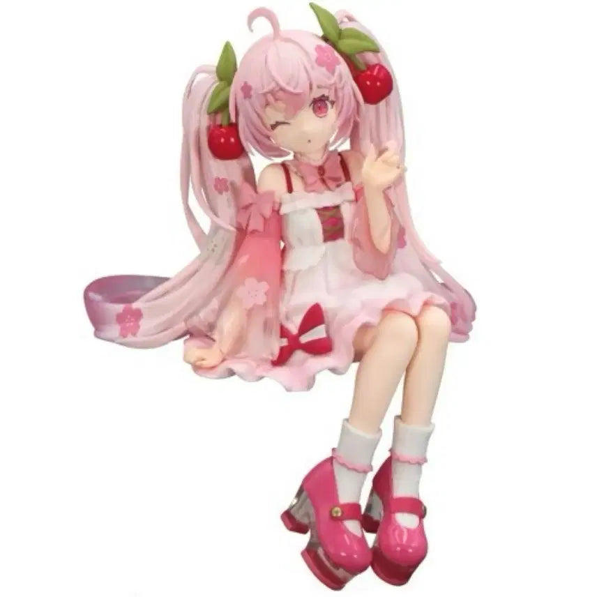 [BUNJANG] Sakura Miku Wink Noodle Stopper Figure (Sealed) / [미개봉] [현물] 사쿠라미쿠 하츠네미쿠 윙크 누들스토퍼 피규어