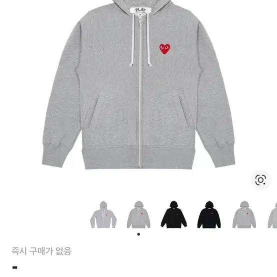 [BUNJANG] Comme des Garçons Hooded Zip-Up Jacket 2XL / 꼼데가르송 후드집업 2xl