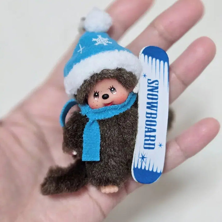 [BUNJANG] Monchhichi Snowboard Keyring / 몬치치 스노우보드 키링