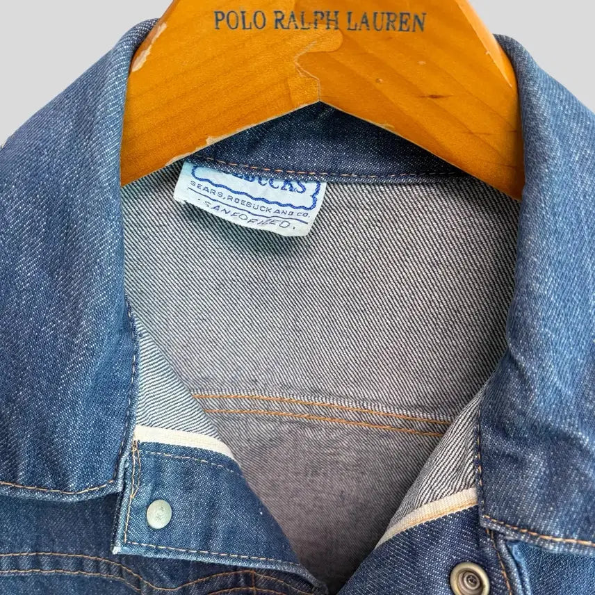 [BUNJANG] 1960s-1970s Sears Roebucks Selvage Work Denim Jacket / (L)60-70s Sears Roebucks 셀비지 워크 데님 자켓