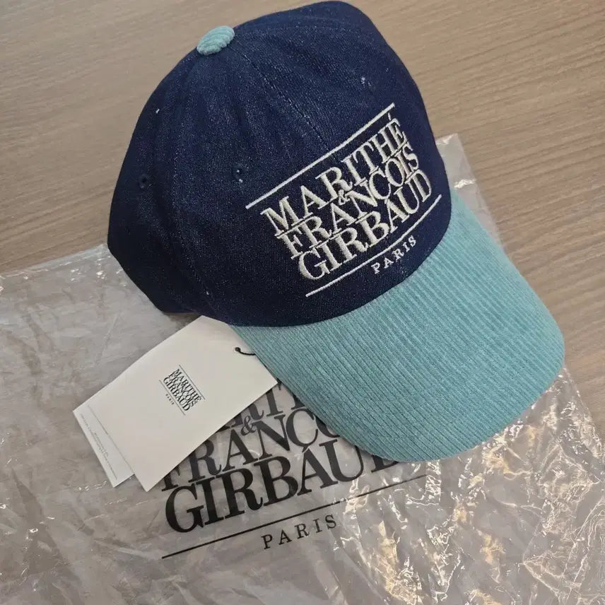 [BUNJANG] Marithe Francois Girbaud Denim/Mint Cotton Twill Ball Cap / 마리떼 프랑소와 저버 볼캡 모자 데님/민트