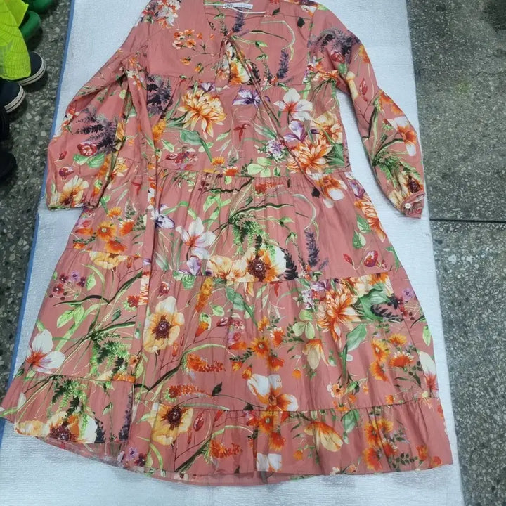 [BUNJANG] ZARA Cotton Ruffle Long Dress / ZARA 면 캉캉 롱 원피스