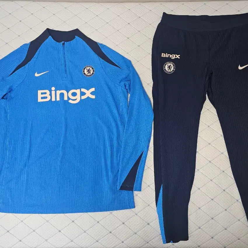 [BUNJANG] Nike Chelsea FC 24/25 First Half ADV Drill Top &amp; Pants Set / 2425 나이키 첼시 전반기 ADV 드릴탑 팬츠 트레이닝