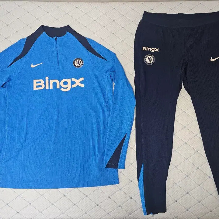 [BUNJANG] Nike Chelsea FC 24/25 First Half ADV Drill Top &amp; Pants Set / 2425 나이키 첼시 전반기 ADV 드릴탑 팬츠 트레이닝
