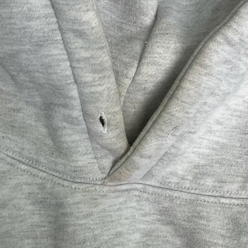 [BUNJANG] Brown Breath Hooded Sweatshirt - Light Grey / 브라운 브레스 후드티 백메란지