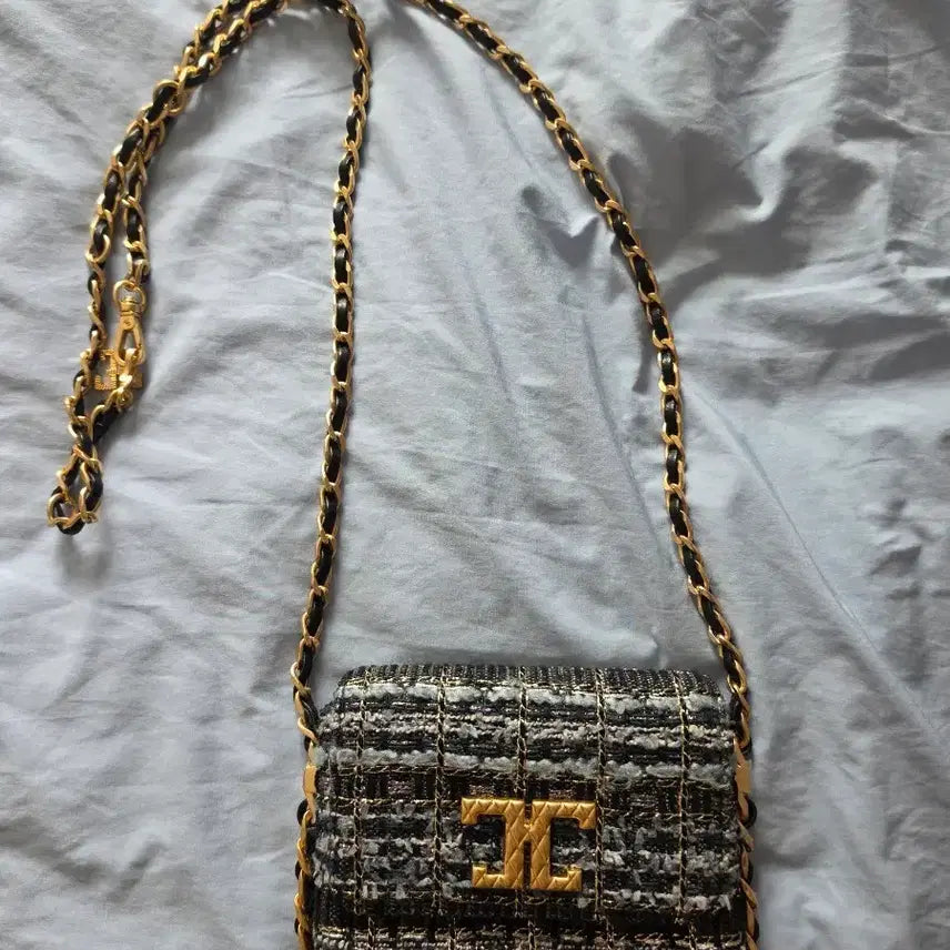 [BUNJANG] Time Tweed Chain Mini Bag / 타임 트위드 체인 미니백