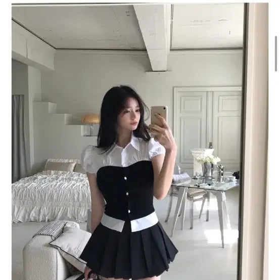 [BUNJANG] Jeanne White Pleated Skirt / 잔느 화이트 플리츠 스커트