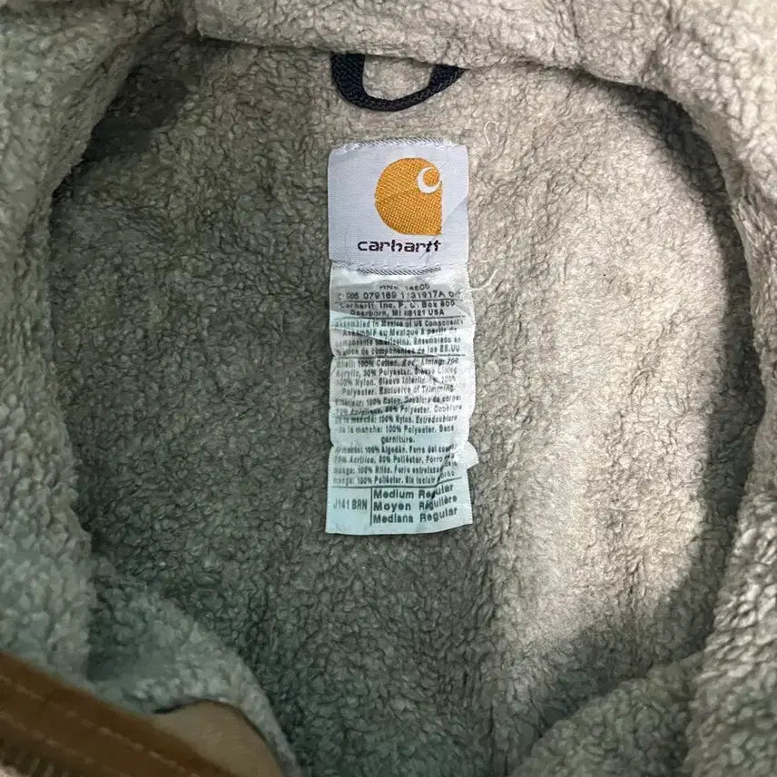 [BUNJANG] Carhartt J141 Sierra Hooded Work Jacket Brown M / 칼하트 j141 시에라 후드워크자켓 브라운 M