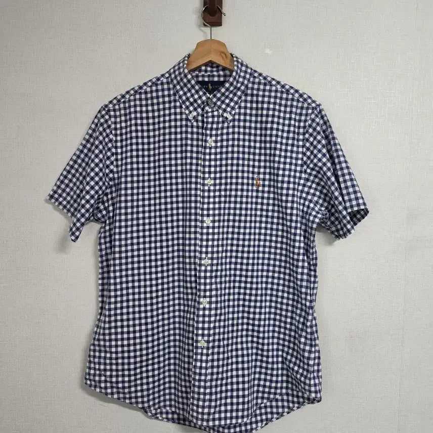 [BUNJANG] Polo Ralph Lauren Gingham Short Sleeve Check Shirt M / 폴로 랄프로렌 깅엄 반팔 체크 셔츠 M