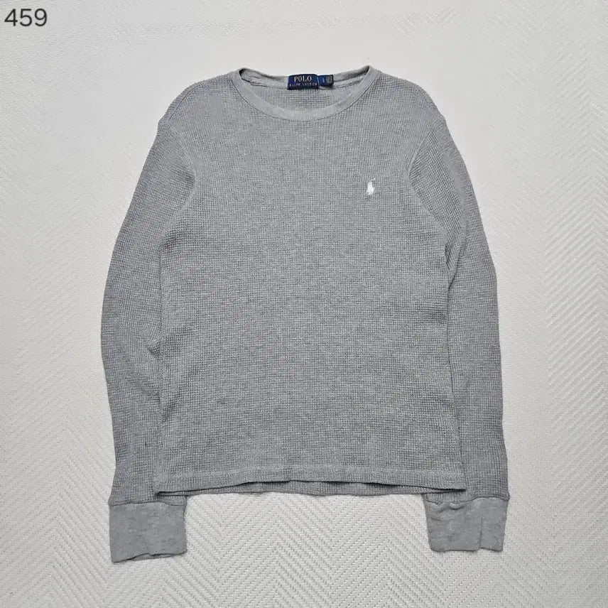 [BUNJANG] Polo Ralph Lauren Waffle Knit Sweater Grey / 폴로 랄프로렌 와플 니트 그레이