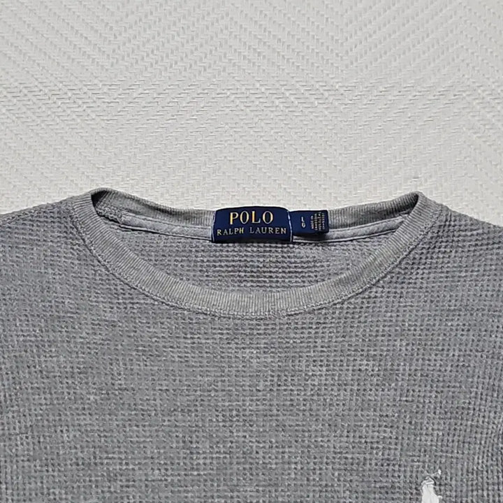 [BUNJANG] Polo Ralph Lauren Waffle Knit Sweater Grey / 폴로 랄프로렌 와플 니트 그레이