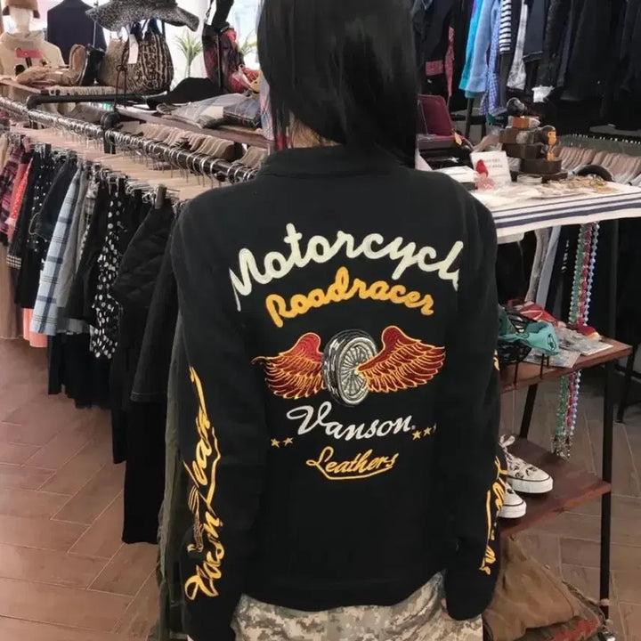 [BUNJANG] Banson Cotton Leather Rider Jacket / 밴슨 코튼 레더 라이더 자켓