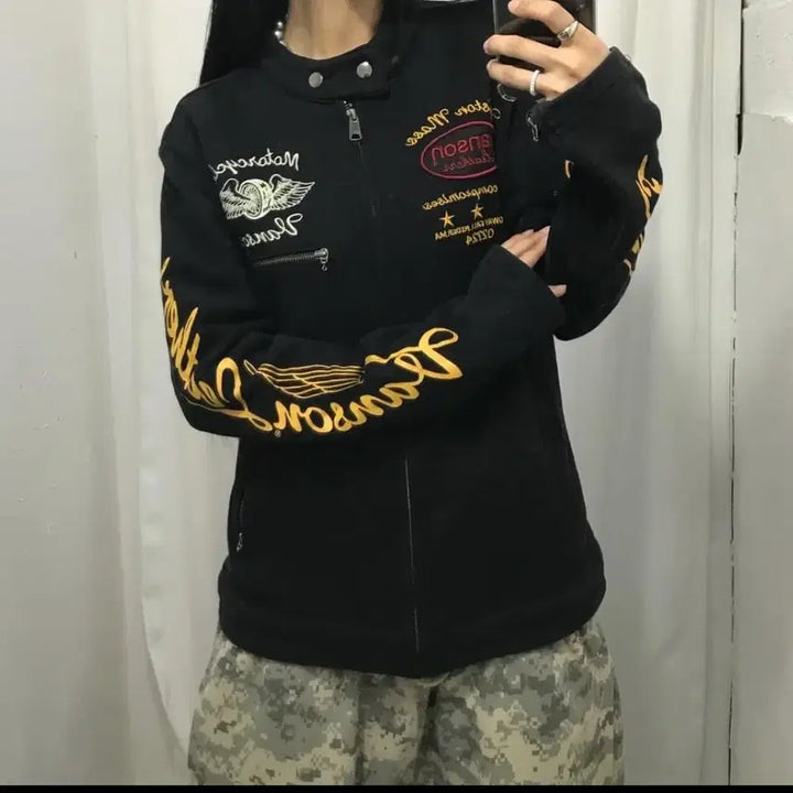 [BUNJANG] Banson Cotton Leather Rider Jacket / 밴슨 코튼 레더 라이더 자켓
