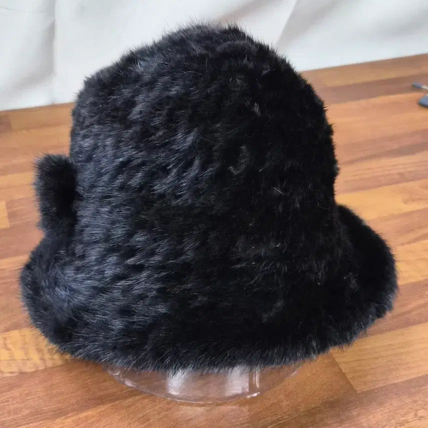 [BUNJANG] Clever by Jindo Black Mink Fur Hat / 밍크 모피 모자 (주)진도
