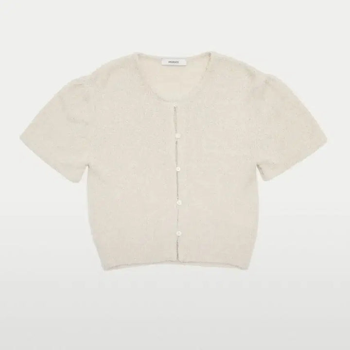 [BUNJANG] Amomento Fancy Balloon Cardigan Ecru / 아모멘토 팬시 벌룬 가디건 에크루
