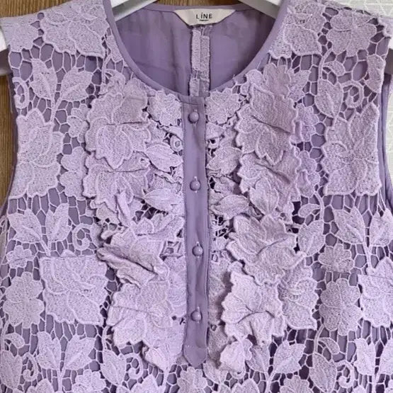 [BUNJANG] Pastel Lilac Dress / LINE 원피스